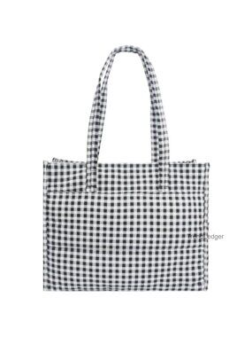 Chinllo Puffer Tote Bag Lightweight Nylon Travel Work Handbag